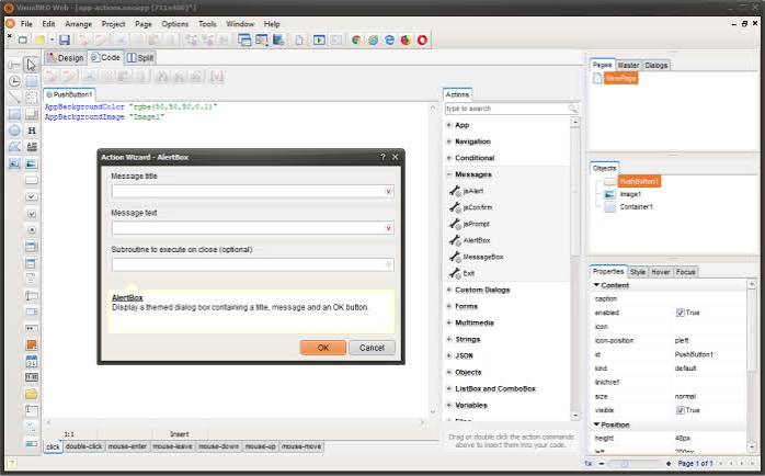 Another view of the VisualNEO Win interface